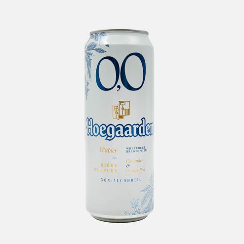 Напиток пивной Хугарден б/алк 0.0% ж/б 0,45л