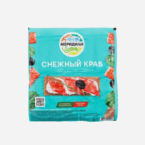 Крабовые палочки Меридиан Снежный краб имит охл пл/уп 200г