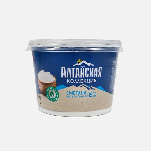 Сметана Алтайская коллекция 15% пл/ст 180г