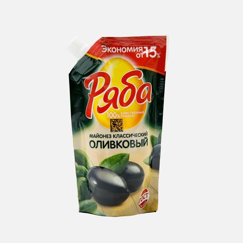 Майонез Ряба Классический оливковый 50.5% дой/пак 192г