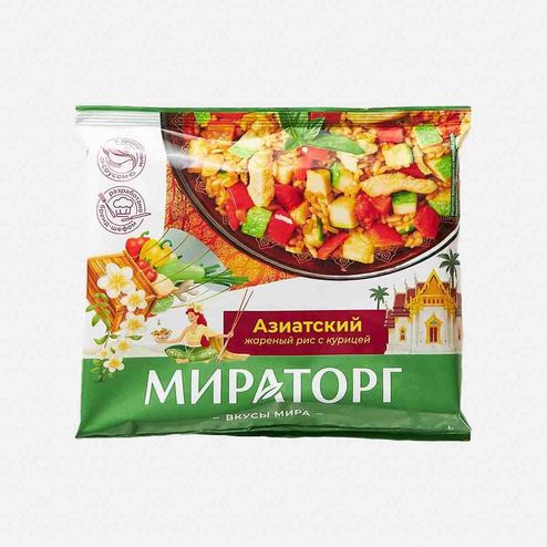 Смесь Мираторг Азиатский жареный рис с курицей с/м 400г