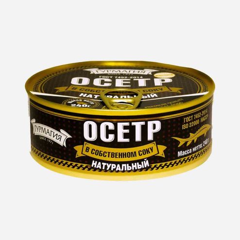 Осетр в собственном соку ст/б 200г