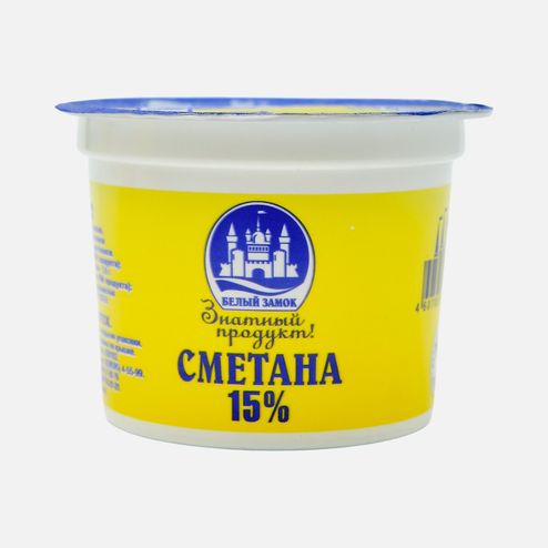 Сметана Белый замок 15% пл/ст 200г