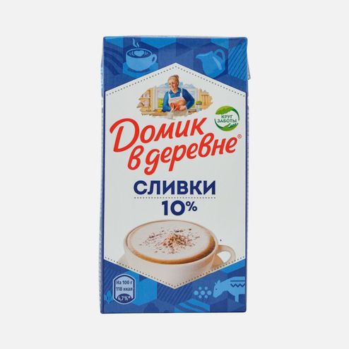 Сливки Домик в деревне 10% т/п 471мл/480г