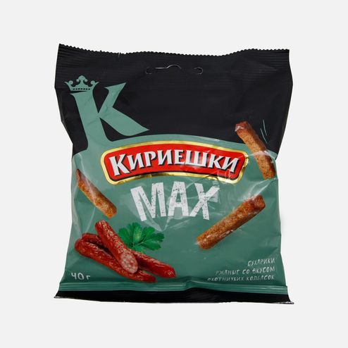 Сухарики Кириешки Макс Охотничьи колбаски 40-45г