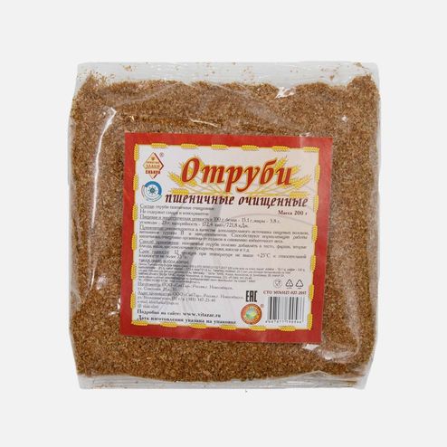Отруби Диа-Веста Пшеничные очищенные 200г