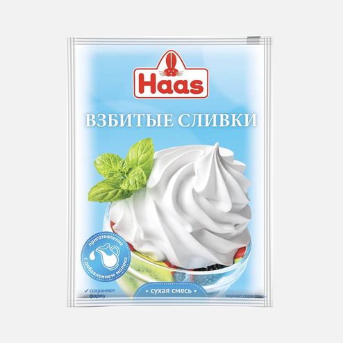 Сливки Хаас взбитые 45г