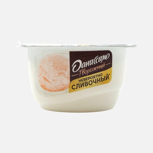 Продукт творожный Даниссимо со вкусом Пломбира 5.4% пл/ст 130г