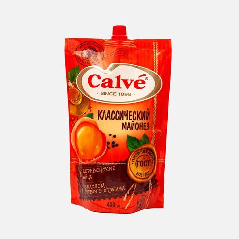 Майонез Кальве Классический 50% дой/пак 400г