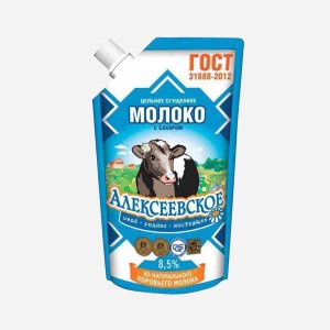Молоко сгущ Алексеевское с сахаром ГОСТ 8.5% 270г