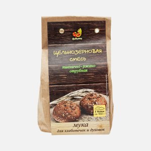 Мука Дивинка смесь цельнозерновая пшенично-ржано-отрубная бум/п 700г