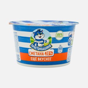 Сметана Простоквашино 20% пл/ст 180г