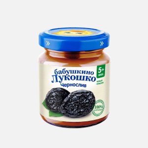 Пюре Бабушкино лукошко с 5мес Чернослив ст/б 100г