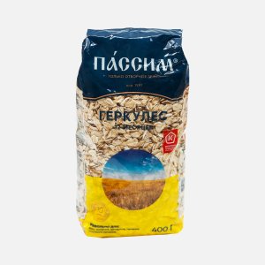 Хлопья Пассим овсяные Геркулес 12 месяцев пл/уп 400г