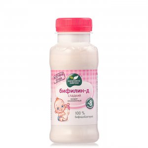 Биопродукт кисломолочный БиоВеста Бифилин Д Сладкий для детей с 8мес 3.2% 200г