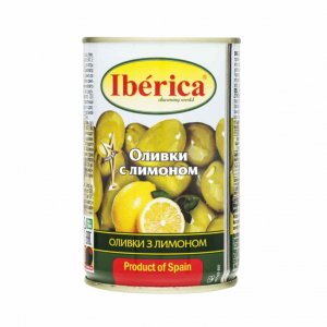 Оливки Иберика с лимоном ж/б 300гр