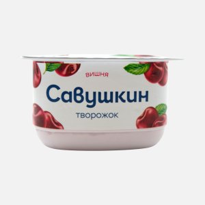 Паста творожная Савушкин Вишня 3.5% пл/ст 120г