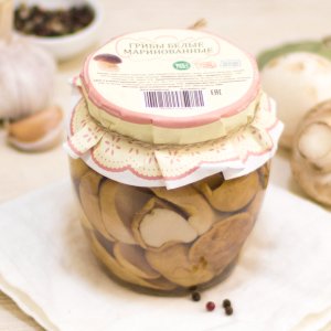 Белые грибы высший сорт маринованные вес