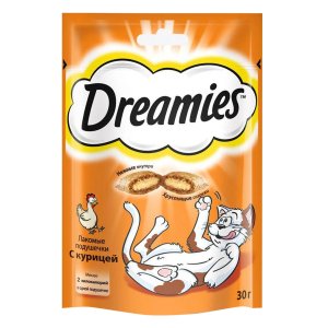 Корм Дримис Лакомые подушечки с курицей пл/уп 30г