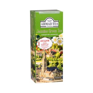 Чай Ахмад Зеленый с жасмином пакетированный 25*2г сашет