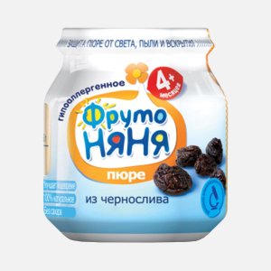 Пюре ФрутоНяня Чернослив с 4мес ст/б 100г