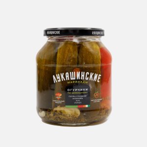 Огурчики Лукашинские марин по-домашнему/сладк перец ст/б 670г