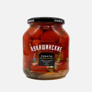 Томаты Лукашинские маринованные по-домашнему лук/сл перец ст/б 670г