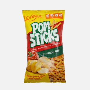 Чипсы Лоренц Помстикс соломка Паприка пл/уп 100г