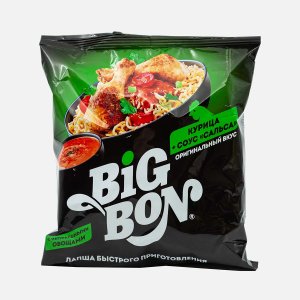 Лапша БигБон Курица + соус Сальса пл/уп 75г