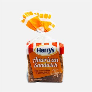 Хлеб Харрис Американ сандвич пшеничный с отрубями 515г