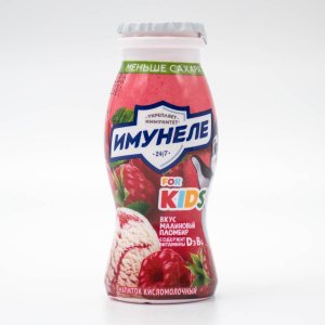 Напиток к/молочный Имунеле For Kids Малинов пломбир 1.5% 100г