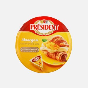 Сыр Президент Маасдам 8 сырков 45% к/к 140г