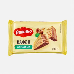 Вафли Яшкино Ореховые пл/уп 200г