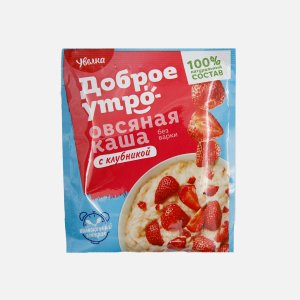 Каша Увелка овсяная Клубника пл/уп 40г