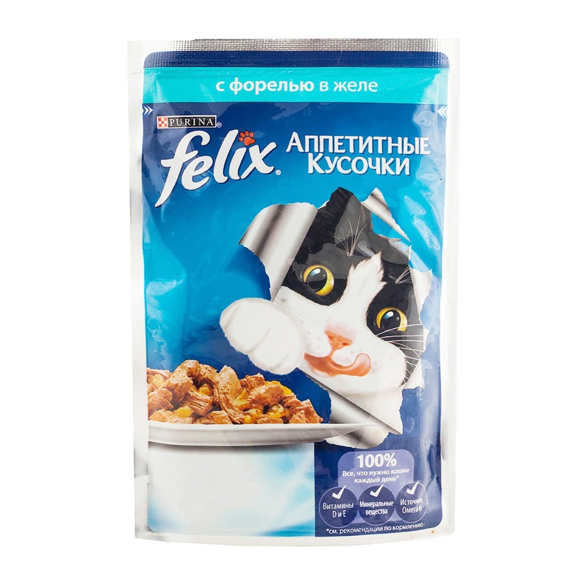 Felix влажный корм для кошек. 85г корм для кошек Felix влажный пауч с кроликом.