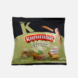 Сухарики Кириешки Холодец с хреном пл/пак 60г+Соус Хайнс горчичный 25г