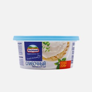 Сыр творожный Hochland сливочный 60% пл/ван 220г