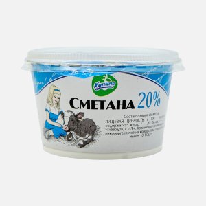 Сметана Купино 20% пл/ст 180г