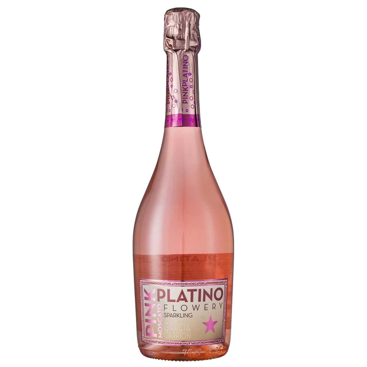 Вино игристое Платино Пинк Москато роз сл 7% ст/б 0,75л Вино игристое Платино Пинк Москато роз сл 7% ст/б 0,75л