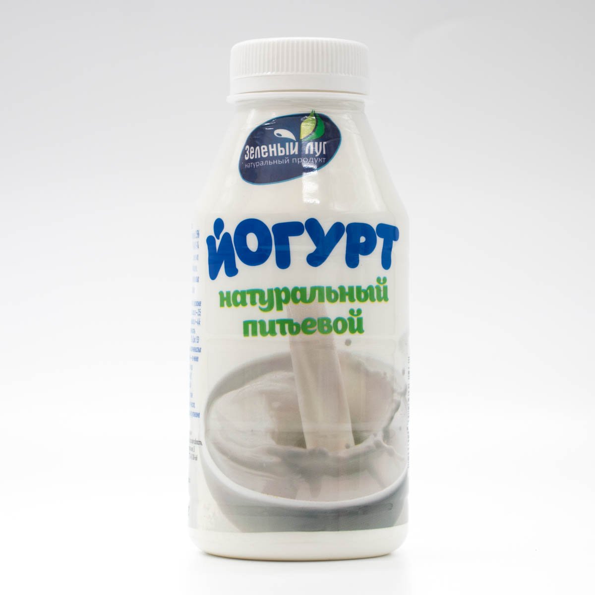 Йогурт Зеленый луг натуральный Питьевой 2.5% пл/бут 340г