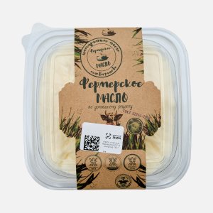 Масло Фермерское домашнее Традиционное сливоч ГОСТ 82.5% 180г