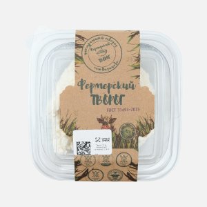 Творог Фермерский домашний со сливками ГОСТ 12% 180г