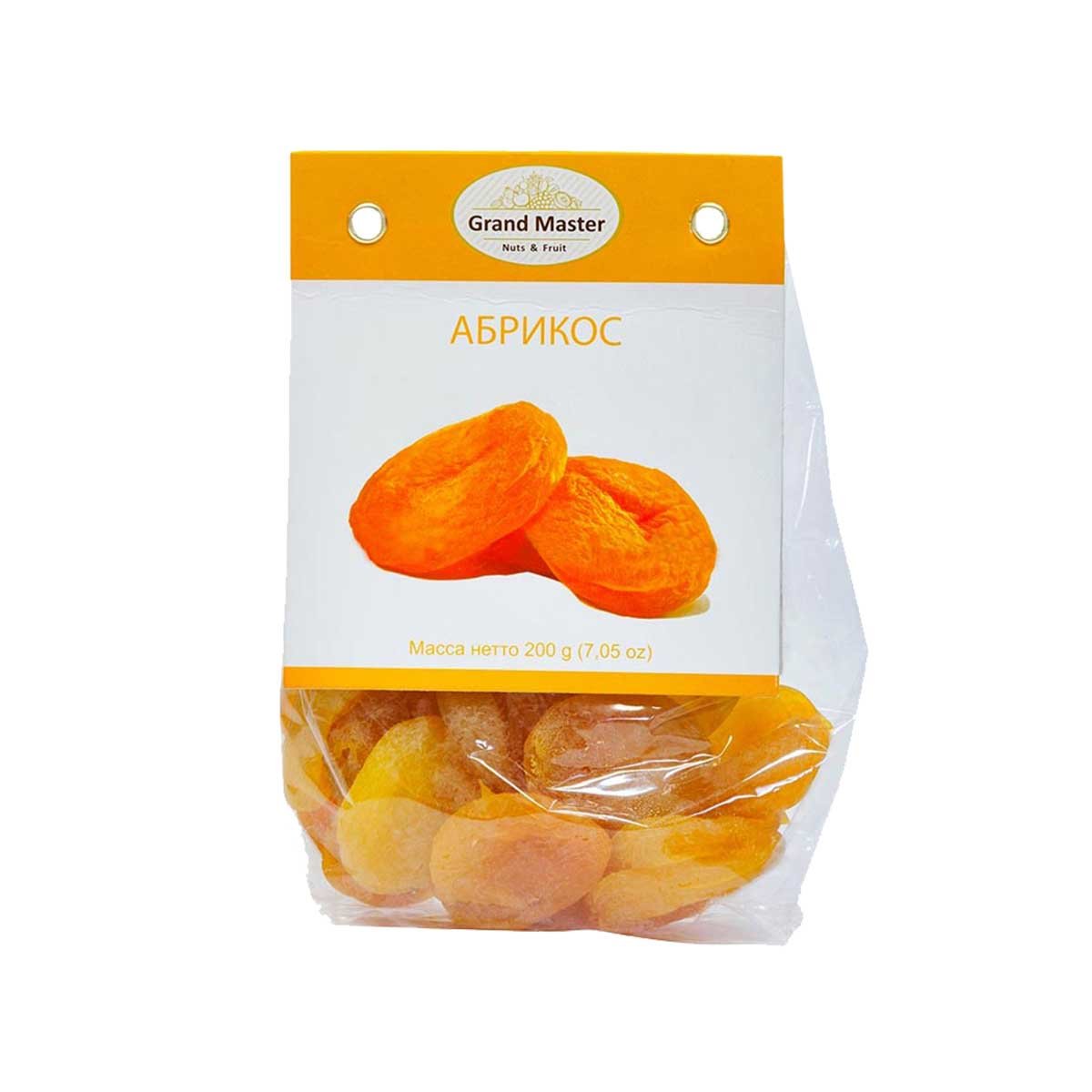 Сухофрукты Гранд Мастер Абрикос сушеный 200г Сухофрукты Гранд Мастер Абрикос сушеный 200г