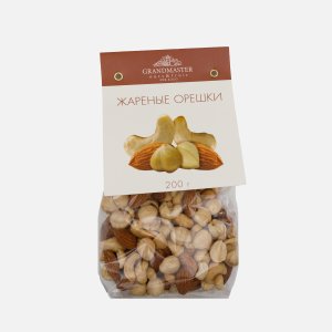 Смесь Гранд Мастер Жареные орешки Кешью/Миндаль/Фундук 200г