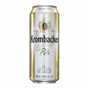 Пиво Кромбахер Пилс светлое фильтрованное 4.8% ж/б 0,5л