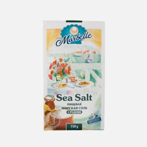 Соль Пудофф Марбелль морская пищ средняя №1 к/к 750г