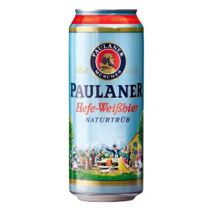 Пиво Пауланер Вайссбир светлое 5.5% ж/б 0,5л
