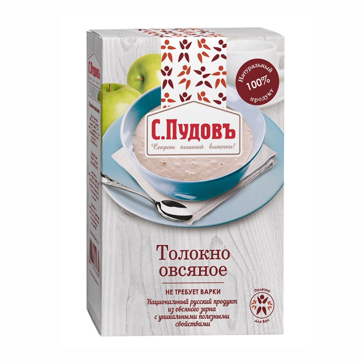 Толокно Пудофф овсяное к/к 400г - купить с доставкой в Новосибирске и  Барнауле | Интернет-магазин Бахетле