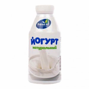 Йогурт Зеленый луг натуральный 2.5% пл/бут 470г