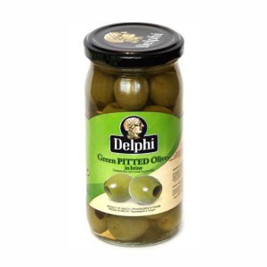 Оливки Делфи зеленые б/к 340мл